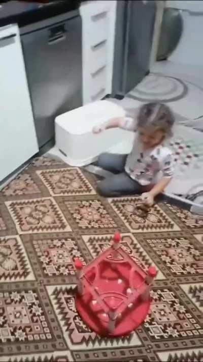 At least, she kept laughing during the whole time