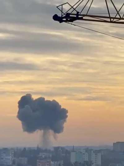 Today: the moment a cruise missile strikes Khmelnitsky