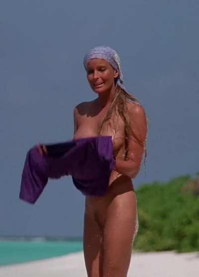 Bo Derek, nude on the beach