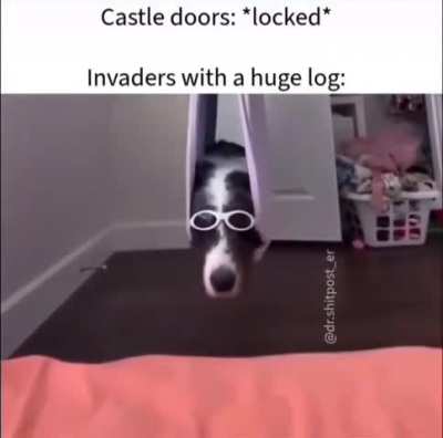 a humble log destroying your gates