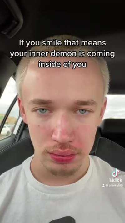 The demon came inside of him