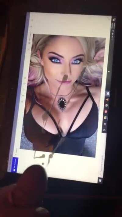 Alexa posted this pic because she looks up cum tributes of herself and and finds them fucking hot. Prove me wrong