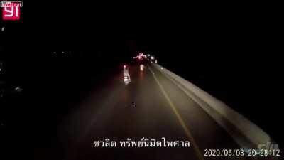 speeding idiots on motorcycles at night