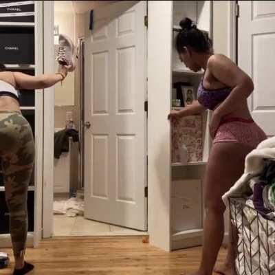 From her IG. Damn, I wish she was in my apartment walking around like this.