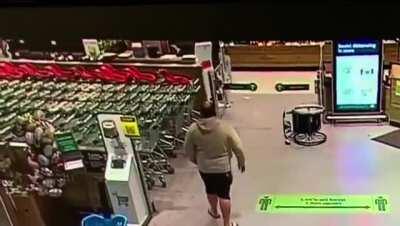 A Path of Destruction in a Shopping Mall