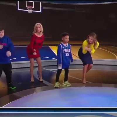 HMC while we frantically try to mimic those kids' Fortnite moves on live TV