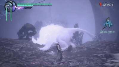 Goliath running in circles