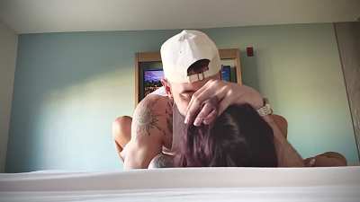 When she tells her husband she’s on a “work trip”