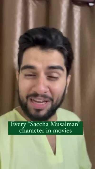 “Saccha Muslaman” character in Bollywood