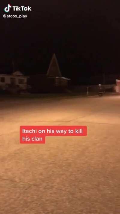 (Credits to atcos_play on TikTok) Itachi on the night of the massacre be like: