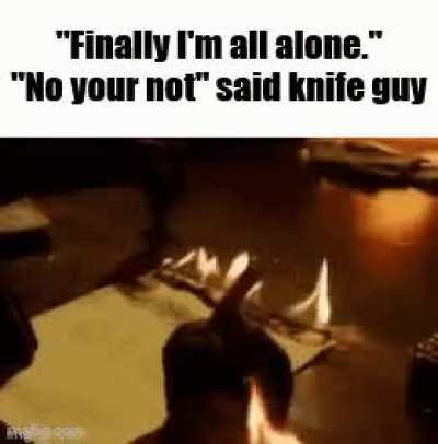 Then the dog came in