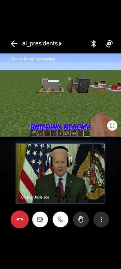 Trump caught Playing during Emergency Video Call