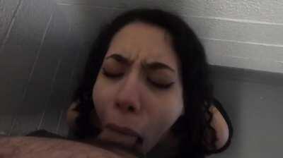 She wanted my whole cock! So I shoved it down her throat 😳