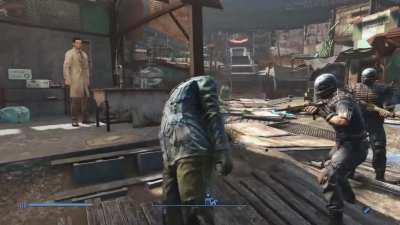 Guard's lost his marbles