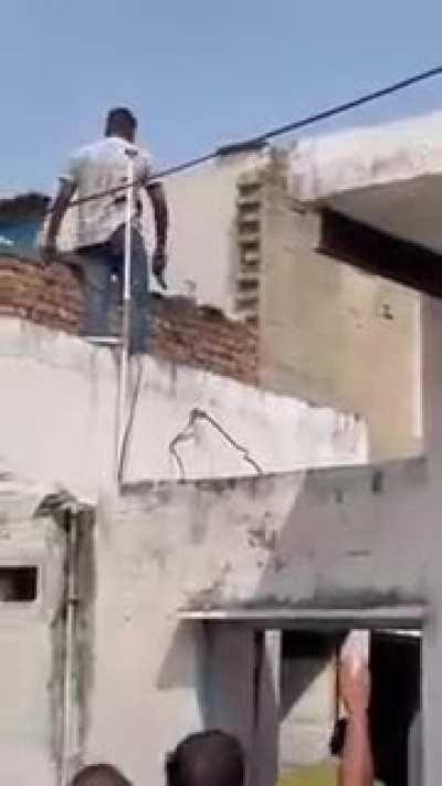 Local goon shoots himself to avoid getting sent to jail.