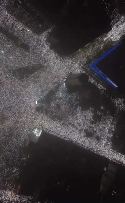 Protest in Belgrade today, 800,000 people.