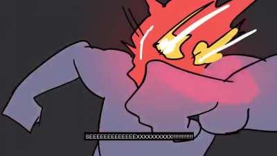 Tectone when he sees a hot female character