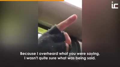 Muslim man and former contestant on the Great British Bake Off being told that he's responsible for 