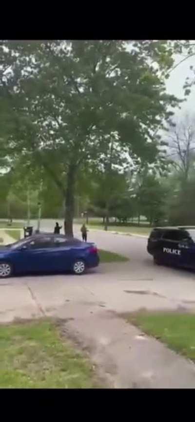 Karen moons cop and gets tazed