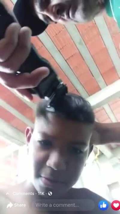 WCGW while getting a haircut