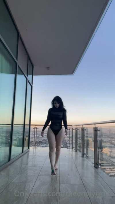 Watch her fat ass walk away