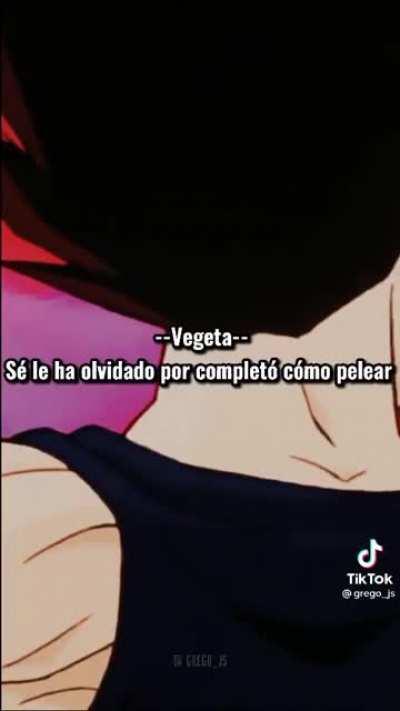 Vegeta sin vegeta