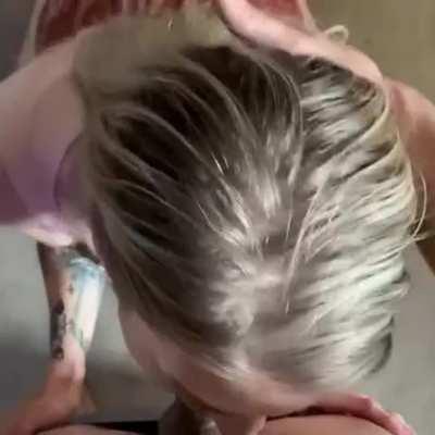 She sucks at blowjobs