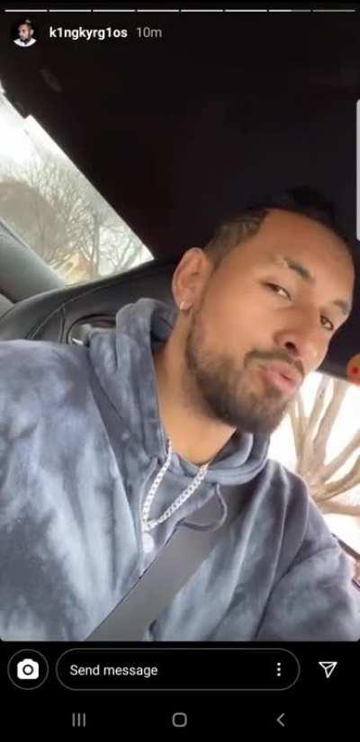 Kyrgios on Zverev Social Distancing