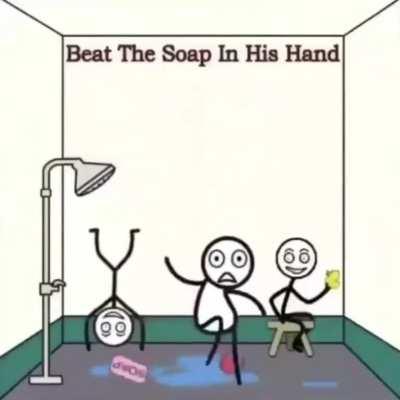 Beat the soap.