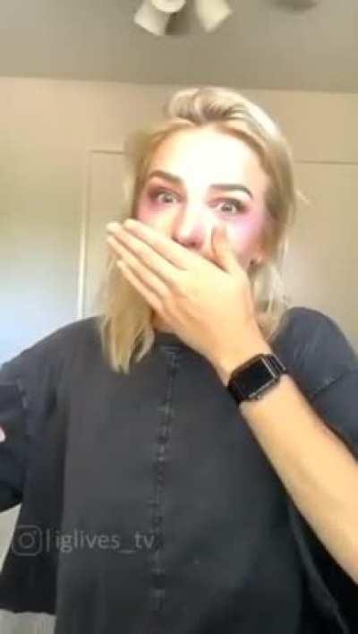 Courtney's accidental flash