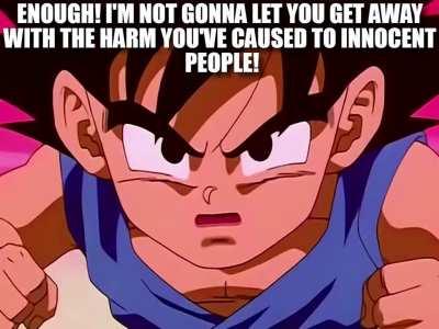 Goku Returns to Monke