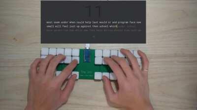 135 wpm on the Uni with stenography | stenokeyboards.com