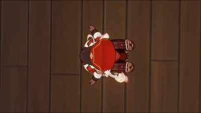 Klee bringing Jean the Krabby Patty!