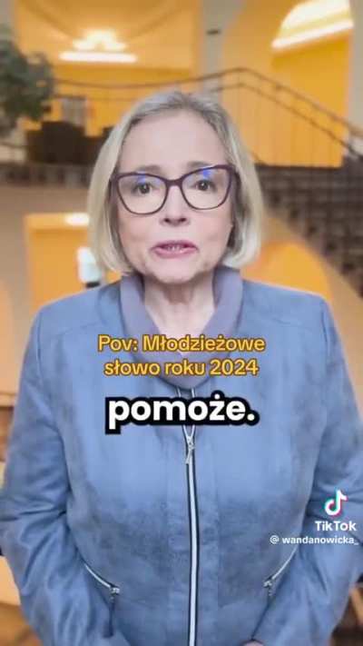 Skoro ja widziałem, to wy też musicie: Wanda Nowicka, młodzieżowe słowo roku.