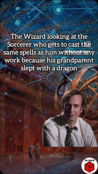 What is the difference between sorcerers and wizards ?