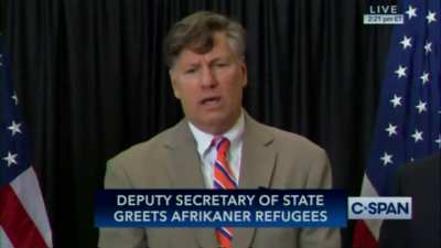 Q: There are many people who fit the criteria of fleeing persecution. Afghans for example. But they're being denied refugee status. So why such an exception for the Afrikaners? TRUMP ADMIN OFFICIAL: One of the criteria is making sure they can be assimilat