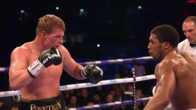 Left hook damn near took his head off