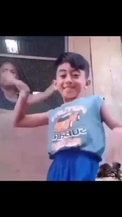 The look on his father's face