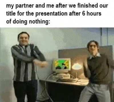 we actually did something