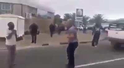 Man stood his ground on the 2 of them