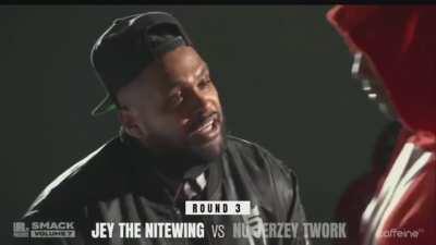 Jey The Nitewing 3rd vs Twork was fire. Kid Chaos said Jey raps like he's holding a seminar.