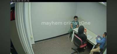 Jacksonville Rapper Willgocraxy singing beat that body in integration room