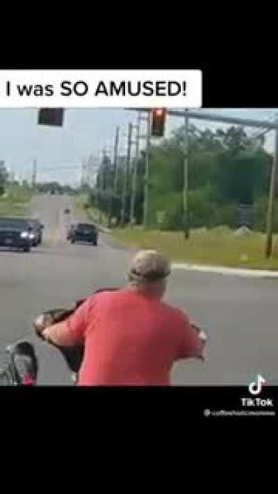 Who said that a biker can not be a bird lover