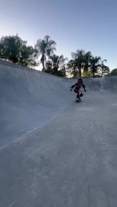 Having some fun at the skate park