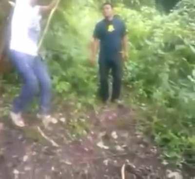 wcgw swinging on an unsafe rope