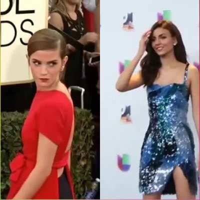 Red Carpet Glam: Emma Watson vs Victoria Justice