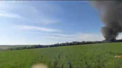 Insane footage showing Russian pilot's cam ejecting from shot down Su-25 jet