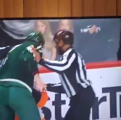 Witnessing your first hockey fight like...