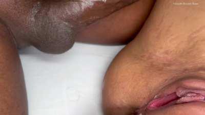 My bull filled me up real good!