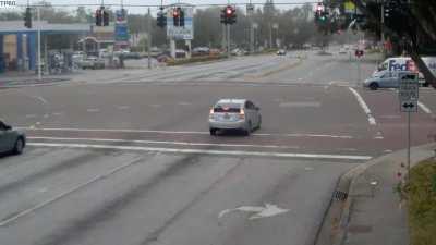 My severely alcoholic brother, likely buzzed or drunk at the time, blowing a red light and getting himself in a wreck. He told our brother that “someone hit [him]”. Got this from the traffic cam. Total dumbass.